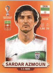 Panini FIFA World Cup Qatar 2022 Sticker IRN 17 Sardar Azmoun Orange