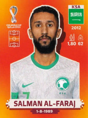 Panini FIFA World Cup Qatar 2022 Sticker KSA 11 Salman Al-Faraj Orange