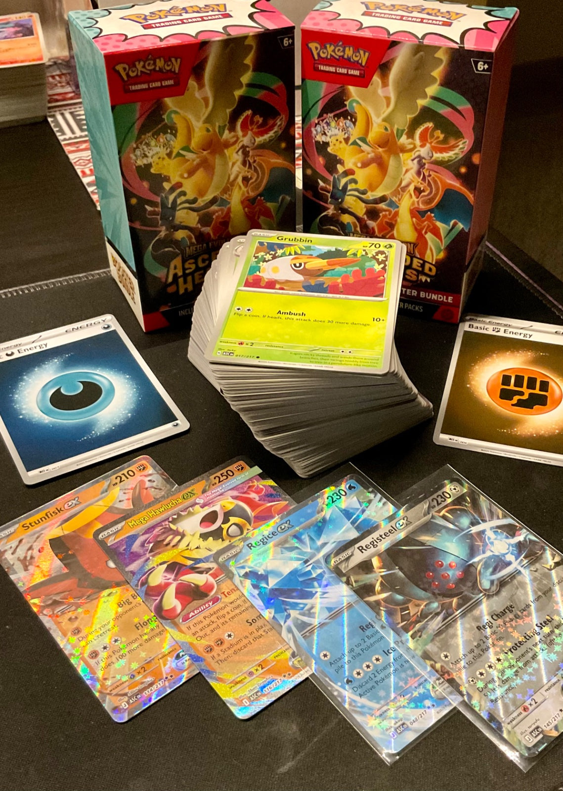 230 Ascended Heroes Bulk Cards, C, UC, R, Holo & EX