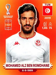 Panini FIFA World Cup Qatar 2022 Sticker TUN 11 Mohamed Ali Ben Romdhane Orange