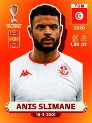 Panini FIFA World Cup Qatar 2022 Sticker TUN 16 Anis Slimane Orange