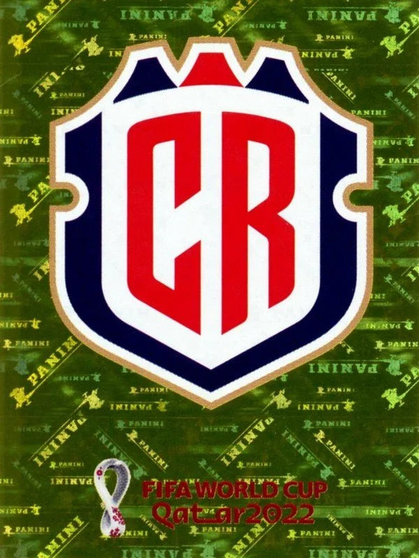 Panini FIFA World Cup Qatar 2022 Sticker CRC 1 Emblem Orange