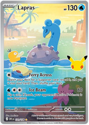 Lapras 30th Celebration Illustration Rare • 131/128 Holofoil