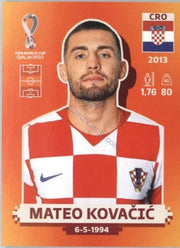 Panini FIFA World Cup Qatar 2022 Sticker CRO 11 Mateo Kovačić Orange