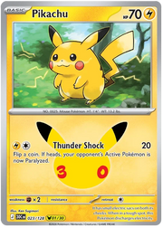 Pikachu 30th Celebration None • 023/128 Holofoil