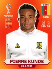 Panini FIFA World Cup Qatar 2022 Sticker CMR 11 Pierre Kunde Orange