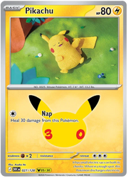 Pikachu 30th Celebration Pikachu Rare • 027/128 Holofoil