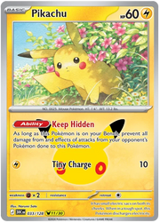 Pikachu 30th Celebration None • 033/128 Holofoil