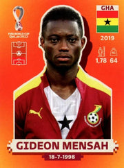 Panini FIFA World Cup Qatar 2022 Sticker GHA 7 Gideon Mensah Orange