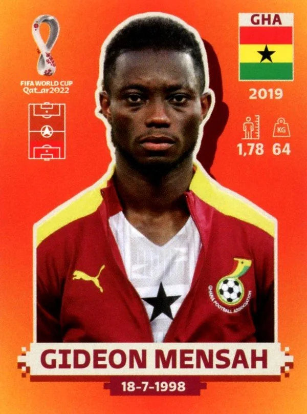 Panini FIFA World Cup Qatar 2022 Sticker GHA 7 Gideon Mensah Orange