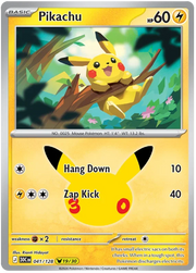 Pikachu 30th Celebration None • 041/128 Holofoil