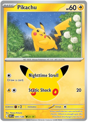 Pikachu 30th Celebration Pikachu Rare • 045/128 Holofoil