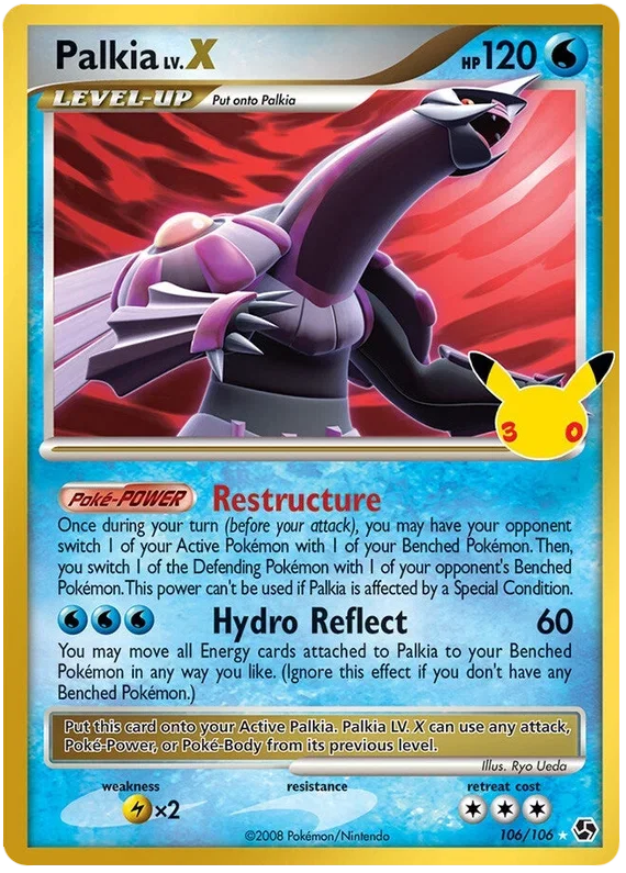 Palkia LV.X 30th Celebration: Classic Collection Classic Collection • 106/106 Holofoil