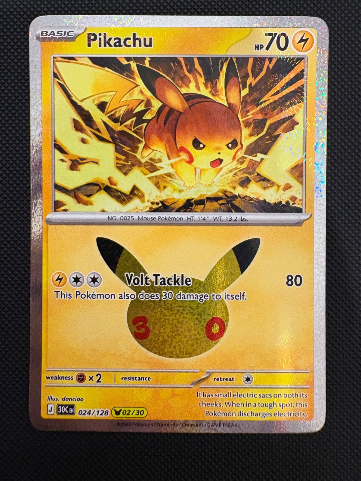 Pikachu 024/128 (30th Celebration)