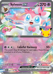 Sylveon ex 30th Celebration Double Rare • 071/128 Holofoil