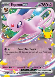Espeon ex 30th Celebration Double Rare • 070/128 Holofoil