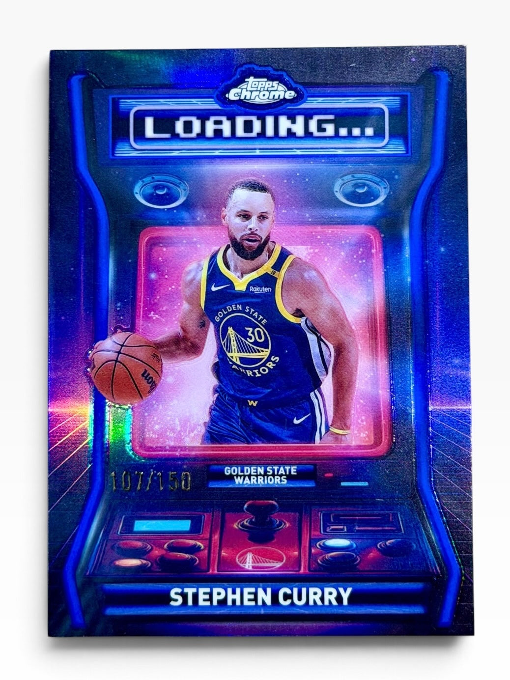 2025-26 Topps Chrome Stephen Curry Loading Blue Refractor /150