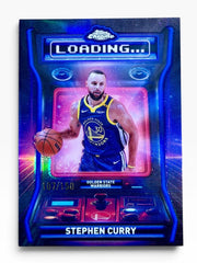 2025-26 Topps Chrome Stephen Curry Loading Blue Refractor /150