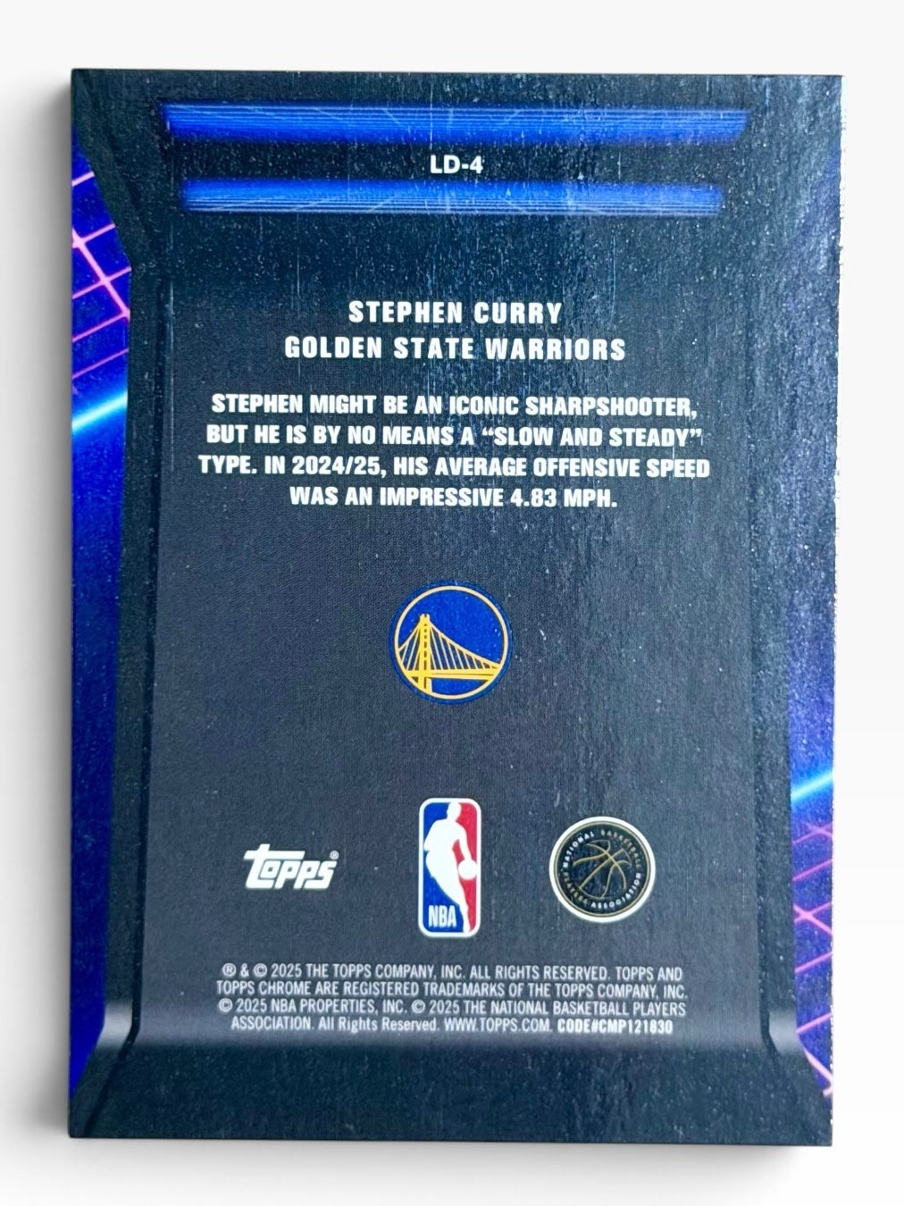 2025-26 Topps Chrome Stephen Curry Loading Blue Refractor /150
