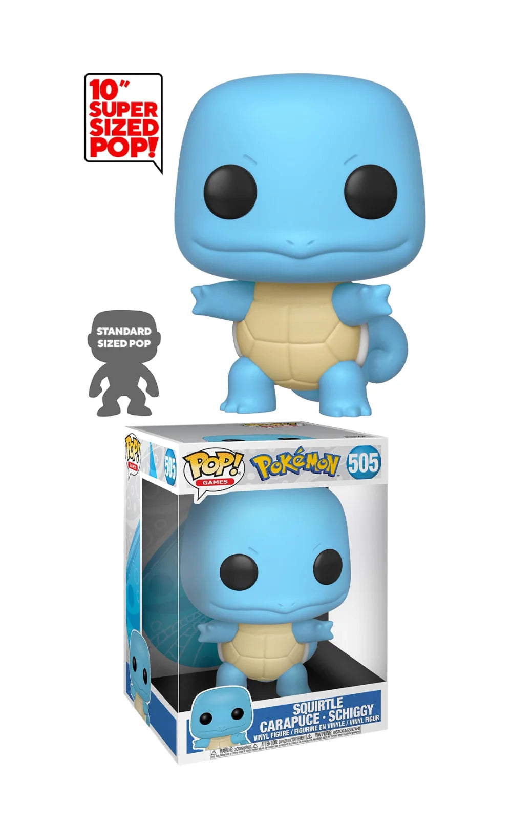 Funko Pop! Games : Jumbo 10 inch Pokemon - Squirtle #505