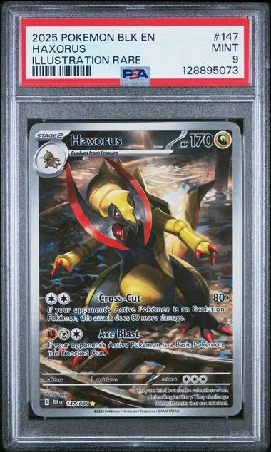 Haxorus 147/086 (Black Bolt) — PSA 9