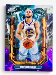 2025-26 Topps Chrome Cosmic Stephen Curry Extra Terrestrial Talent Purple Nebula /150