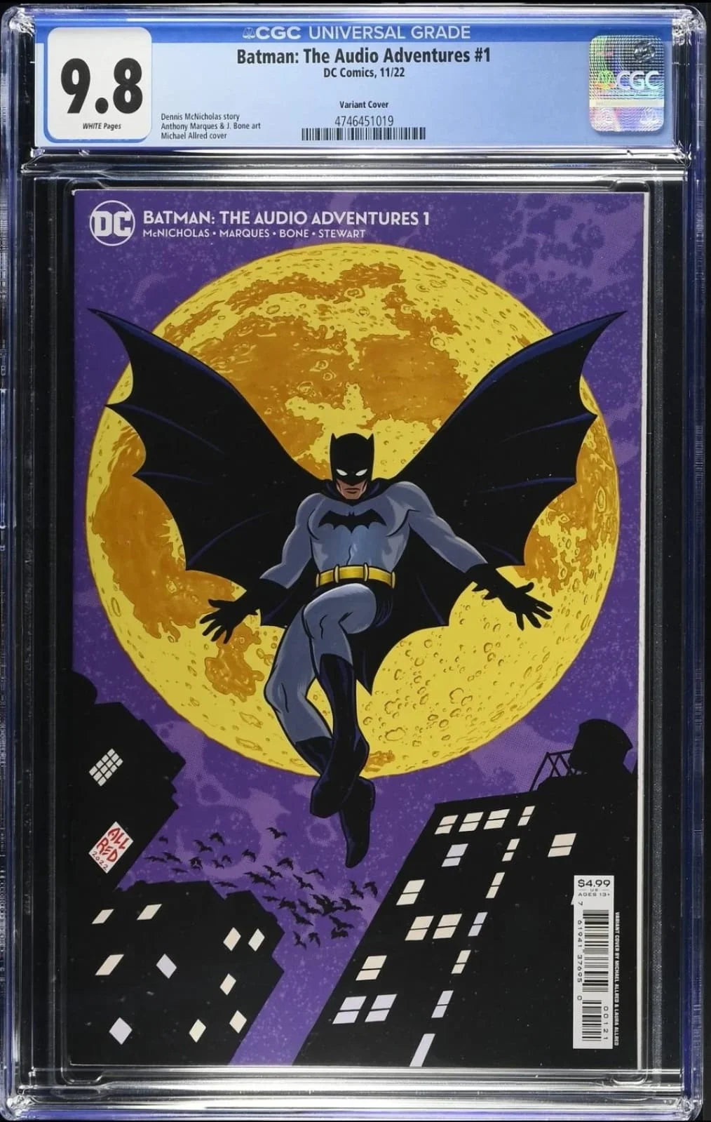 Batman: The Audio Adventures #1, DC Comics, November 2022 Variant Cover CGC 9.8