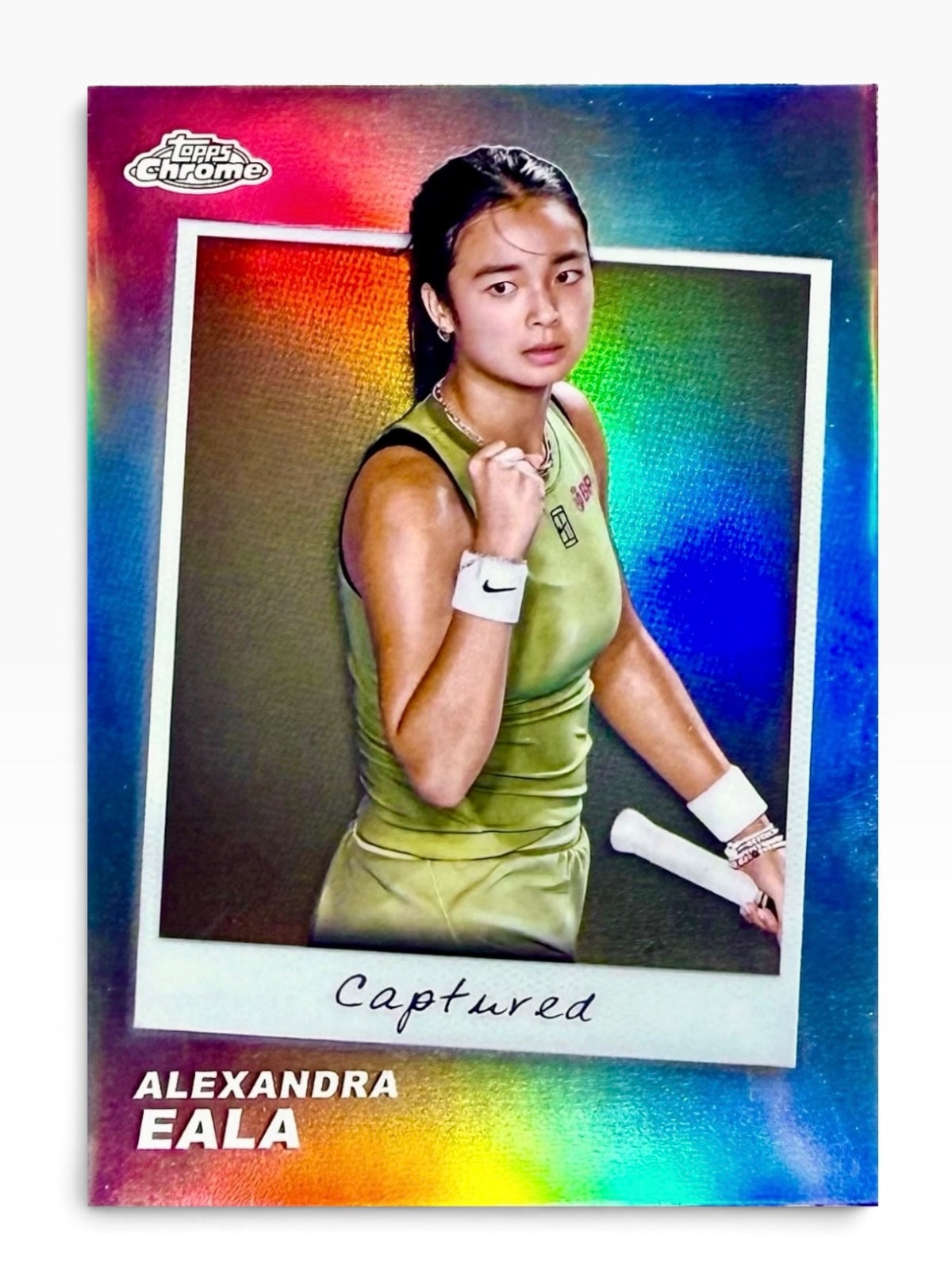2026 Topps Chrome Tennis Alexandra Eala Captured Refractor