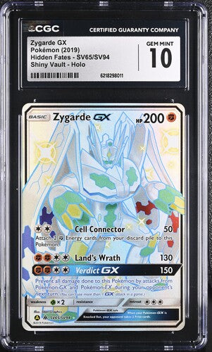Zygarde GX SV65/SV94 (Hidden Fates: Shiny Vault) — CGC 10