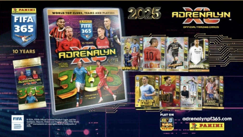 Panini Fifa 365 Adrenalyn 2025 Xl Soccer Trading Cards 24 Packs Sealed
