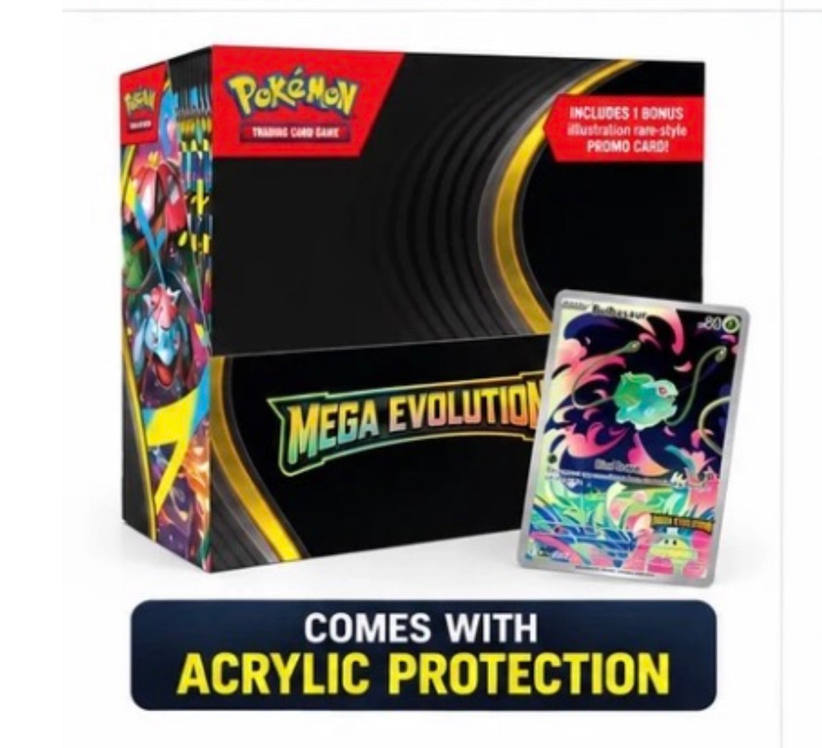 Mega Evolution Enhanced Booster Box with acrylic