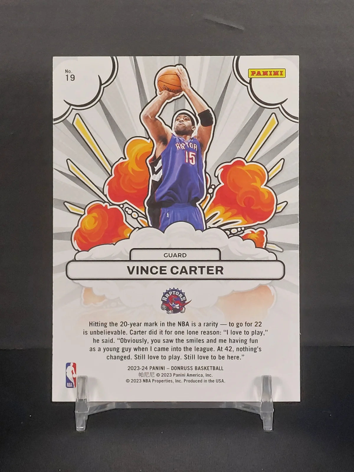 VINCE CARTER #19 - 2023-24 Panini Donruss Basketball, Bomb Squad