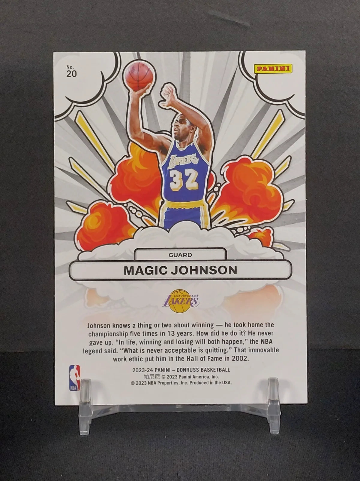 MAGIC JOHNSON #20 - 2023-24 Panini Donruss Basketball, Bomb Squad