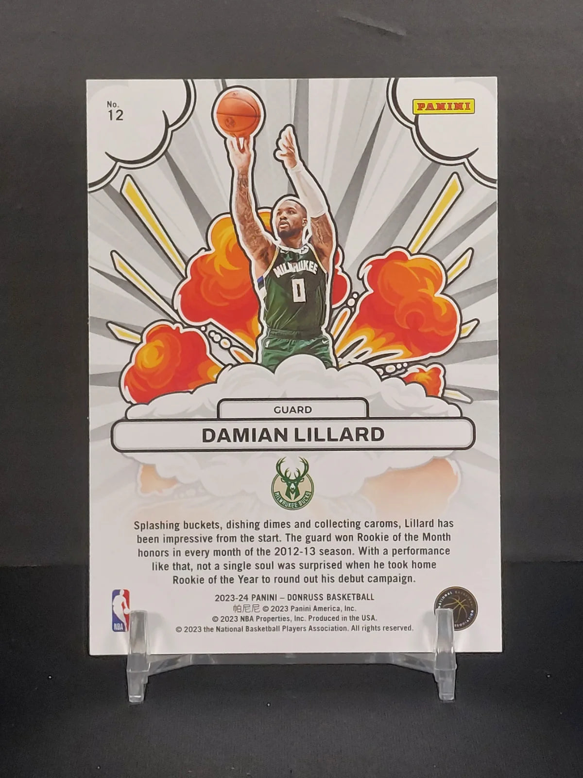 DAMIAN LILLARD #12 - 2023-24 Panini Donruss Basketball, Bomb Squad