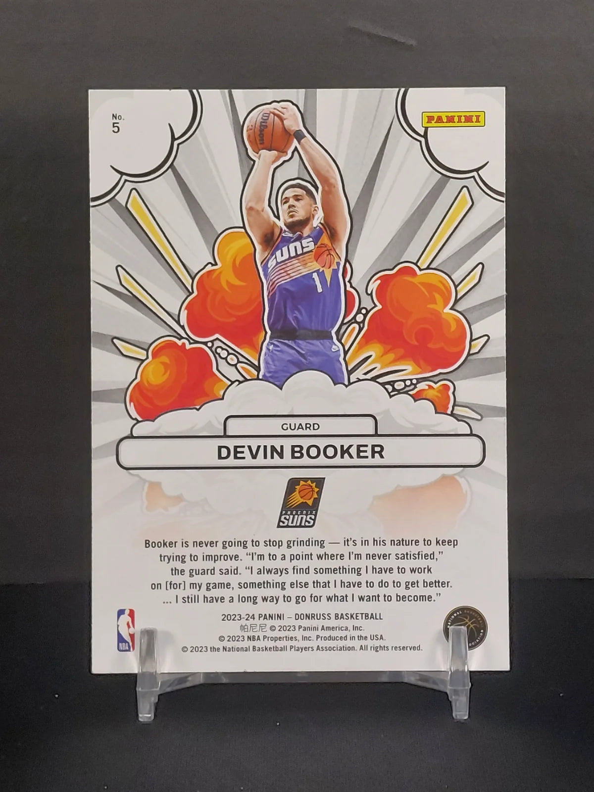 DEVIN BOOKER #5 - 2023-24 Panini Donruss Basketball, Bomb Squad