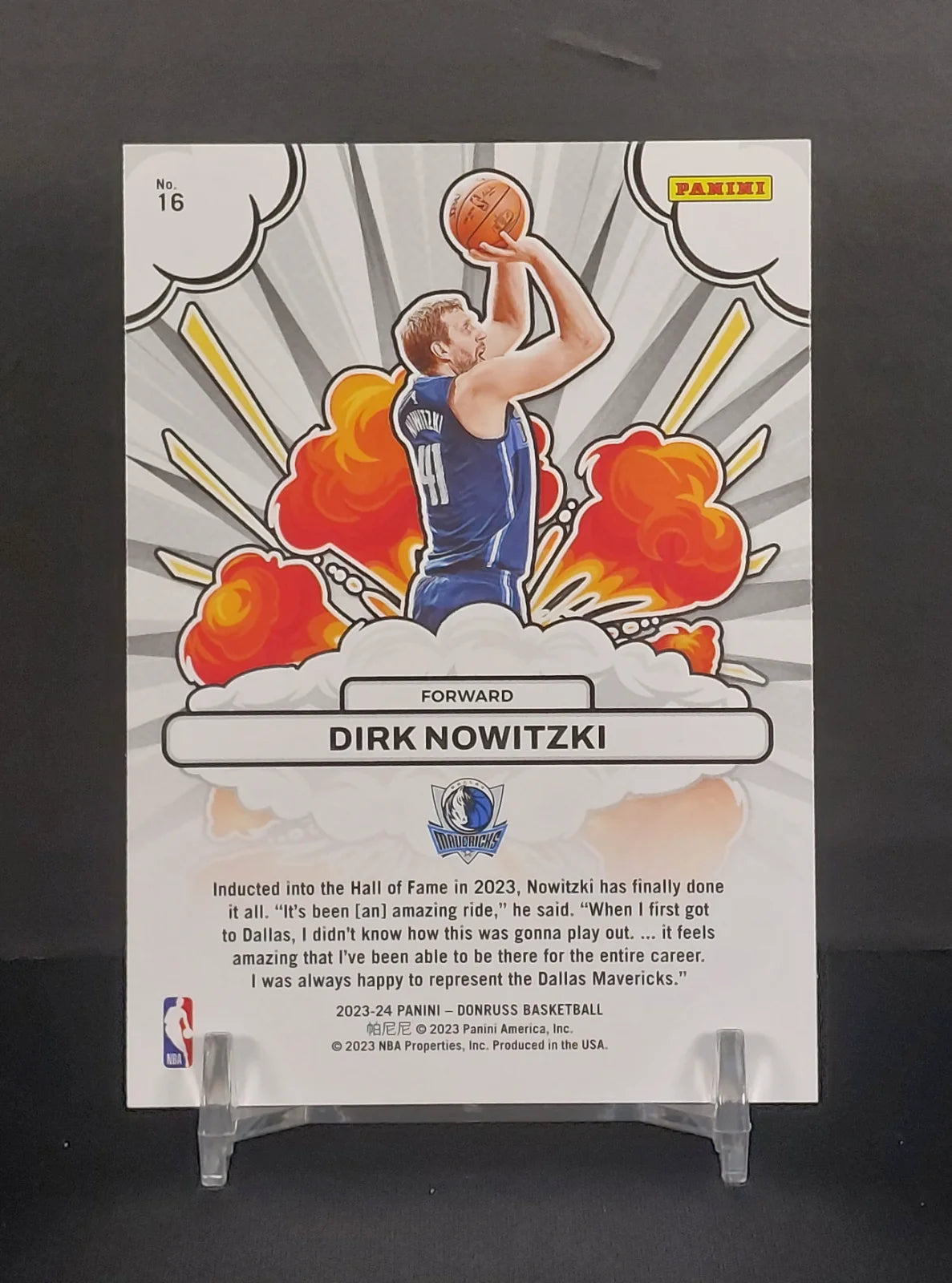 DIRK NOWITZKI #16 - 2023-24 Panini Donruss Basketball, Bomb Squad