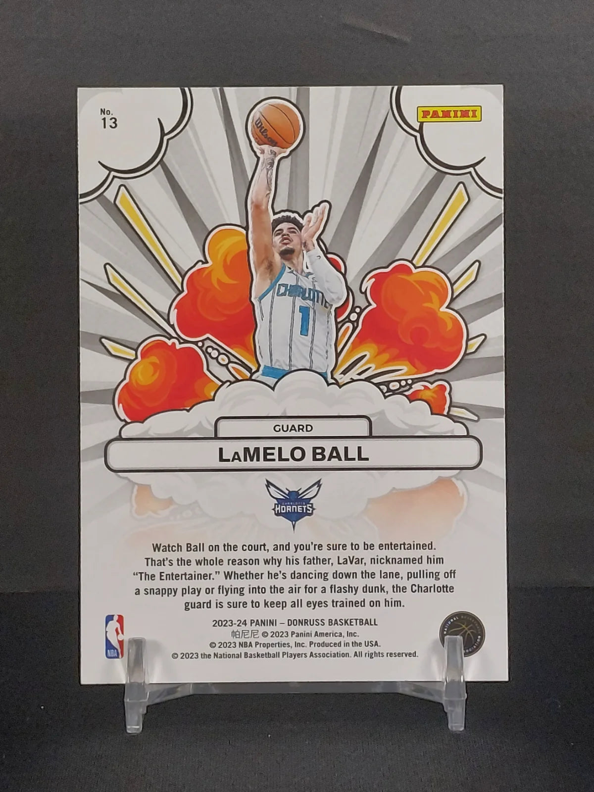 LaMELO BALL #13 - 2023-24 Panini Donruss Basketball, Bomb Squad