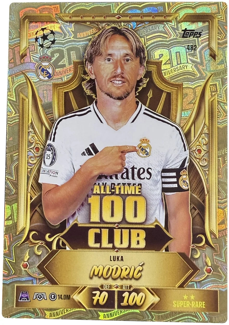 Luka Modrić #482 All-Time 100 Club – Match Attax 26/27