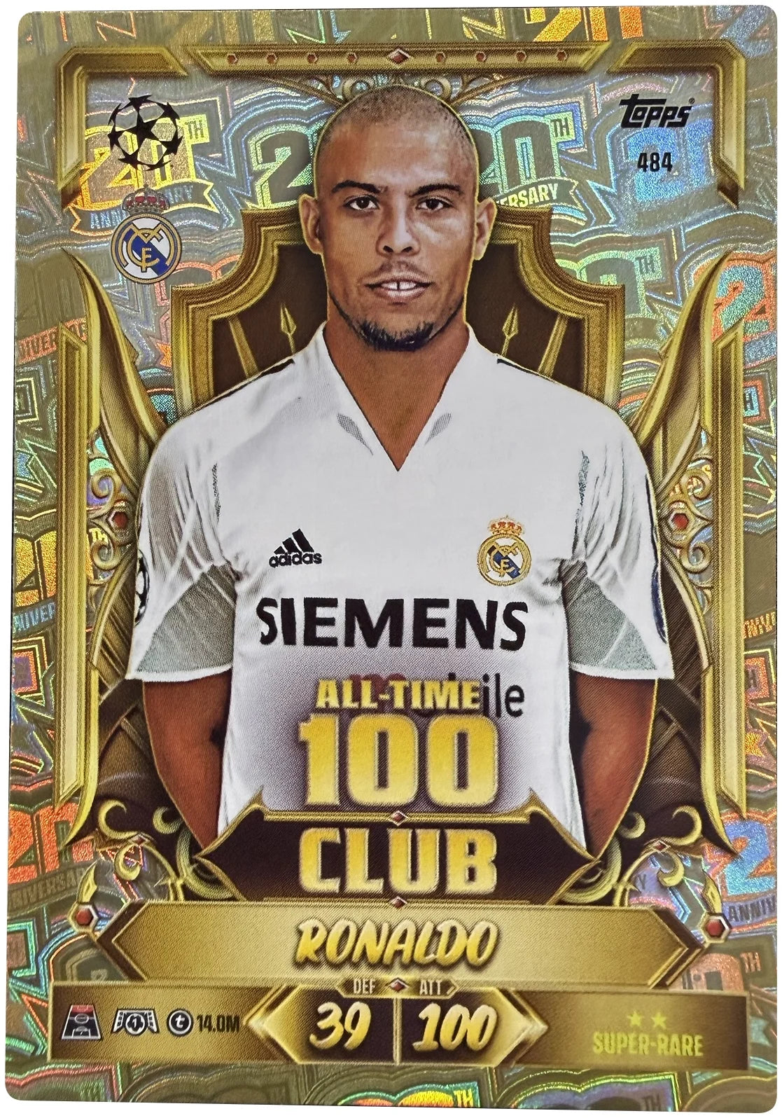 Ronaldo (R9) #484 All-Time 100 Club – Match Attax 26/27