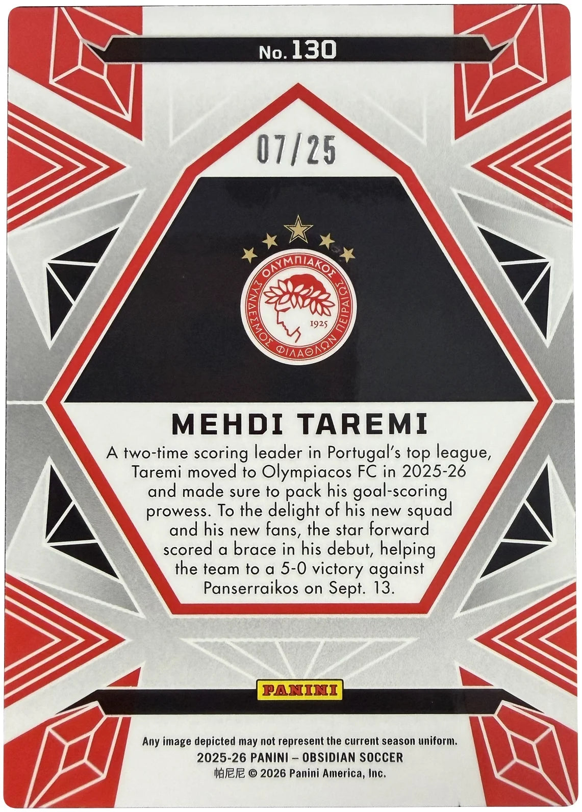 Mehdi Taremi #130 Caldera 07/25 – Obsidian 25/26