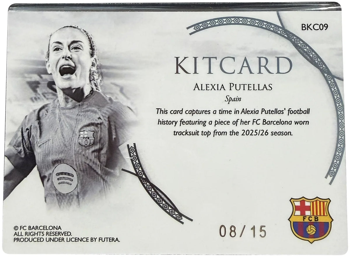 Alexia Putellas Kitcard Relic 08/15 – Futera Barcelona 25/26