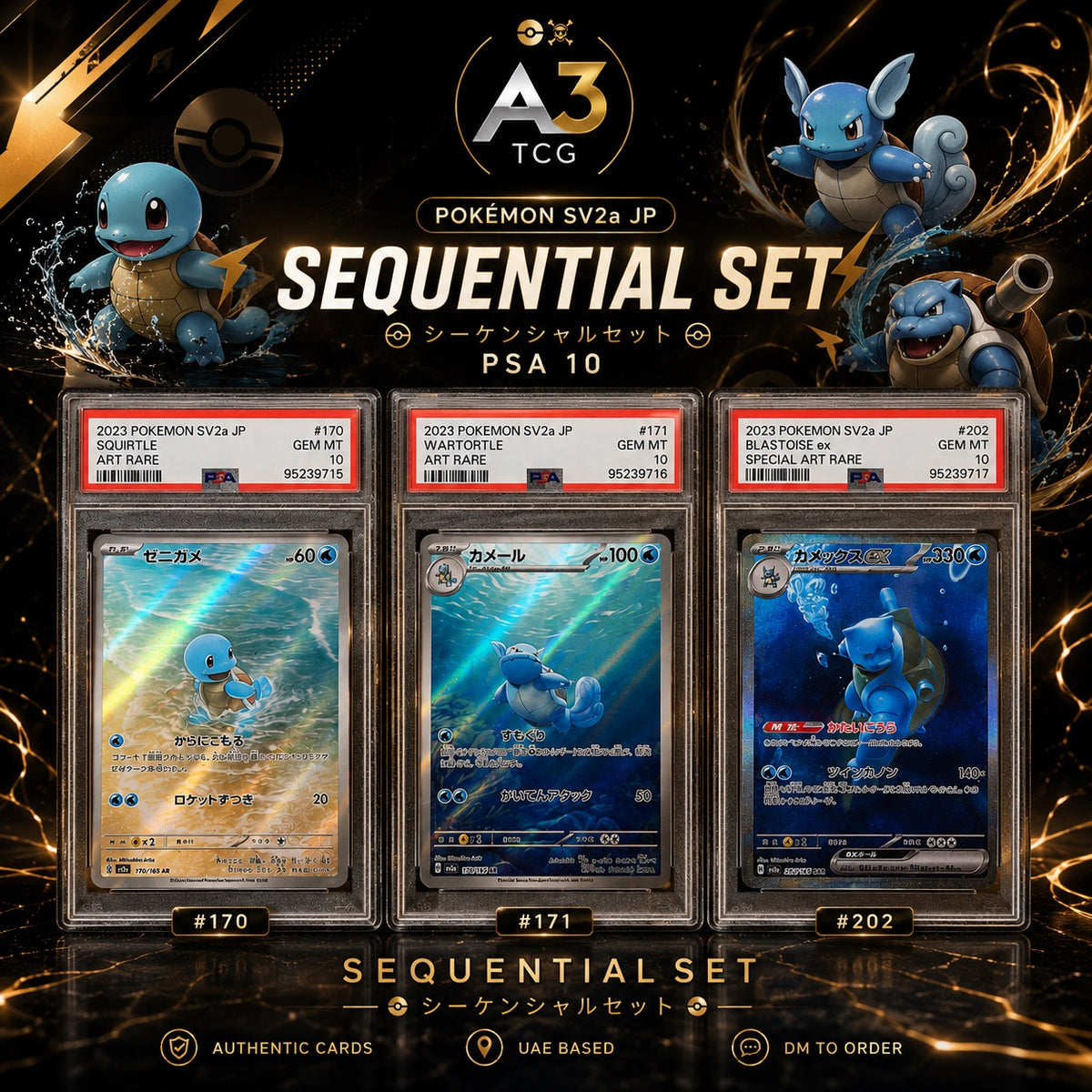 Pokémon Sequential PSA 10 Set