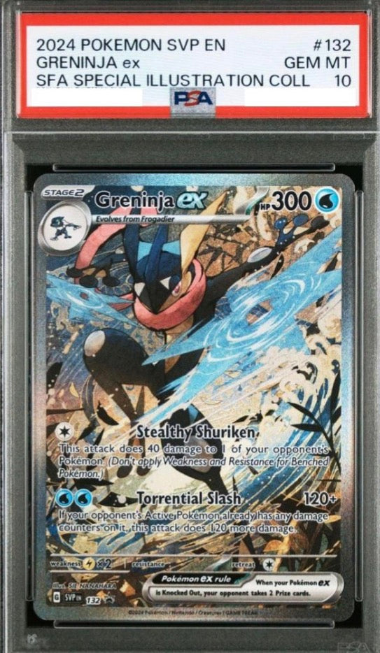 Greninja ex 132 (Scarlet & Violet Promo) — PSA 10