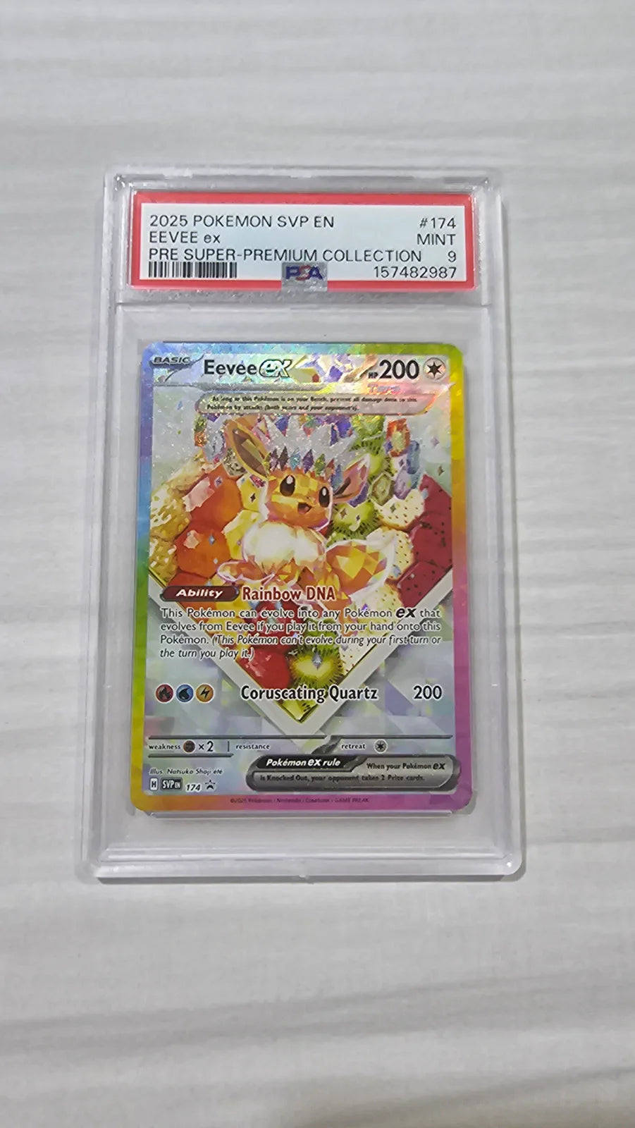 Eevee ex 174 (Scarlet & Violet Promo) — PSA 9