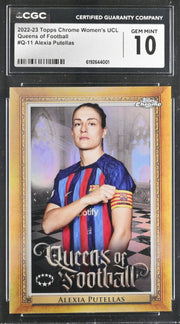 *Limited* Alexia Putellas, Q-11, Topps,  Chrome Women's UCL Queens of Football, CGC 10