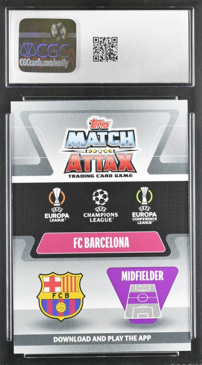 *Limited* Pedri, 220, Topps, Match Attax UCL, CGC 9
