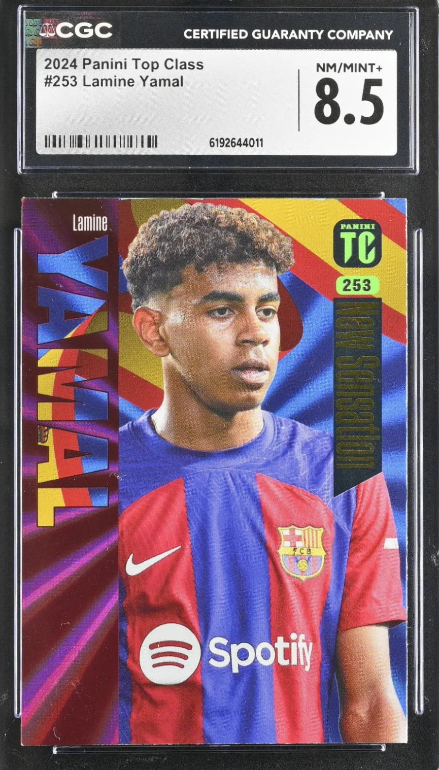*Limited* Lamine Yamal, 253, Panini Top Class, CGC 8.5