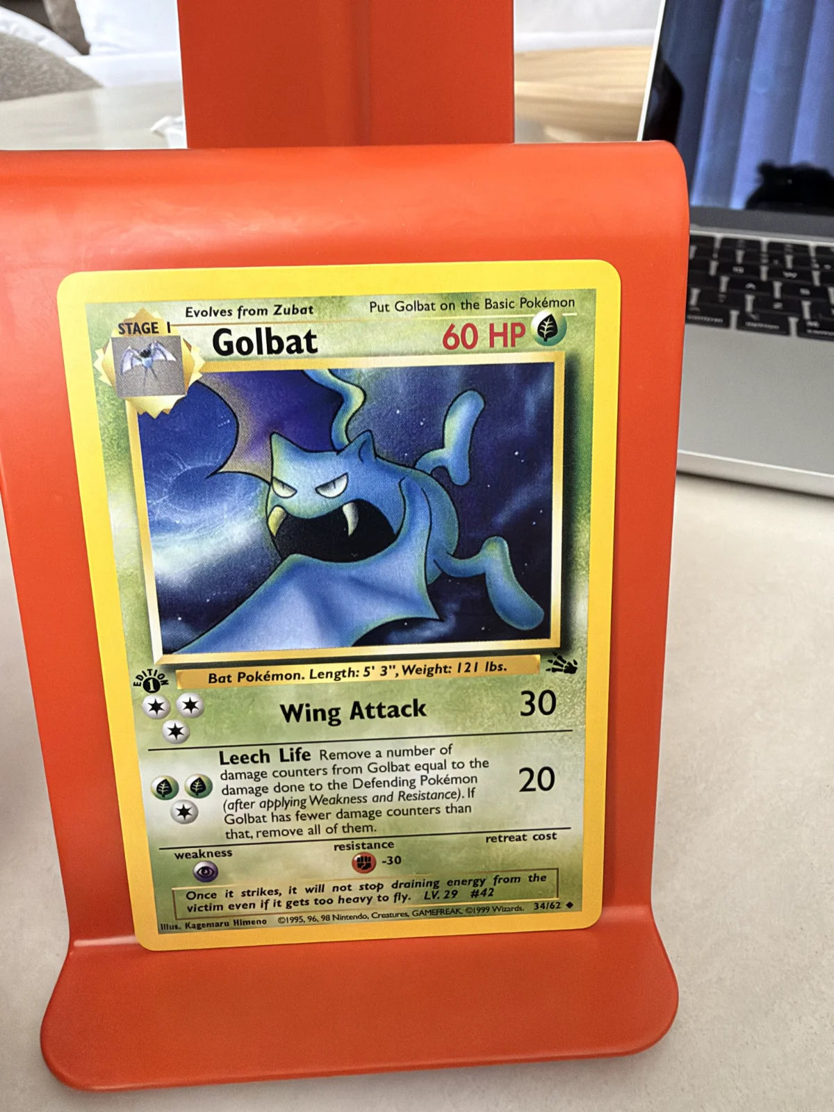 Golbat 34 · Fossil - 1st Edition Vintage