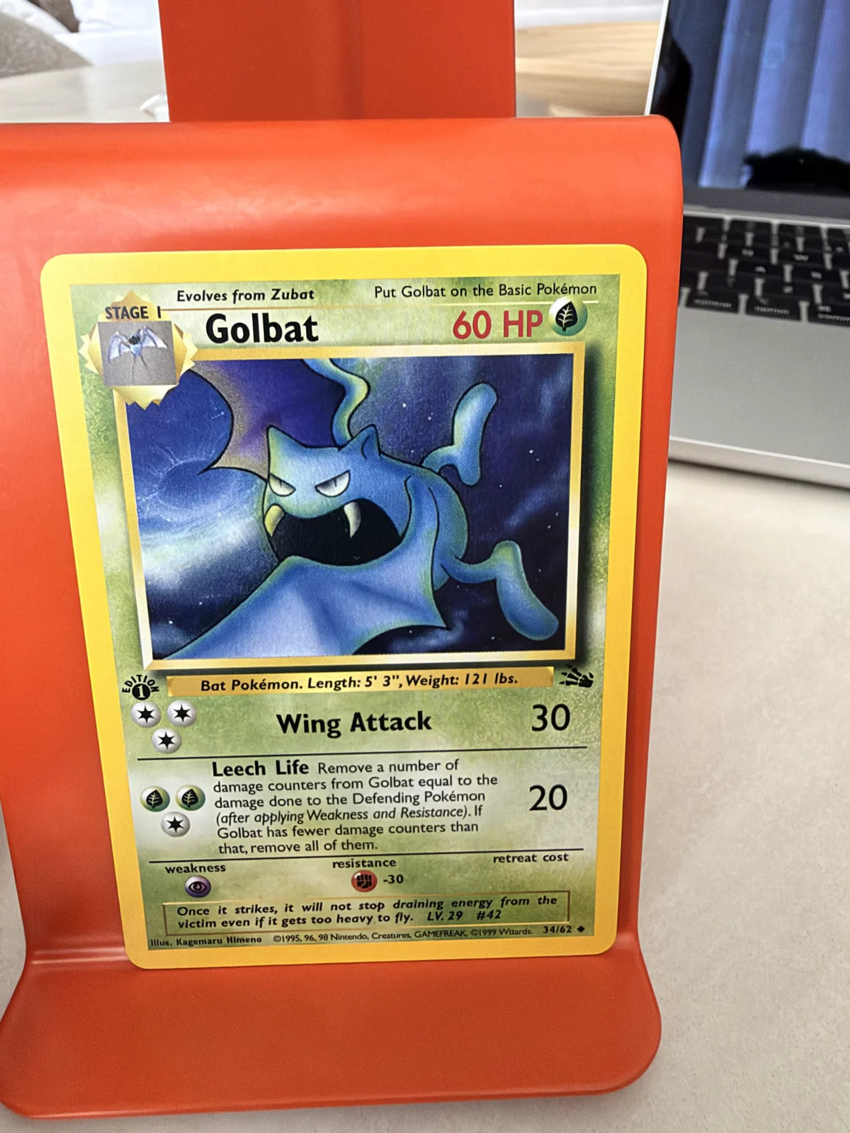 Golbat 34 · Fossil - 1st Edition Vintage