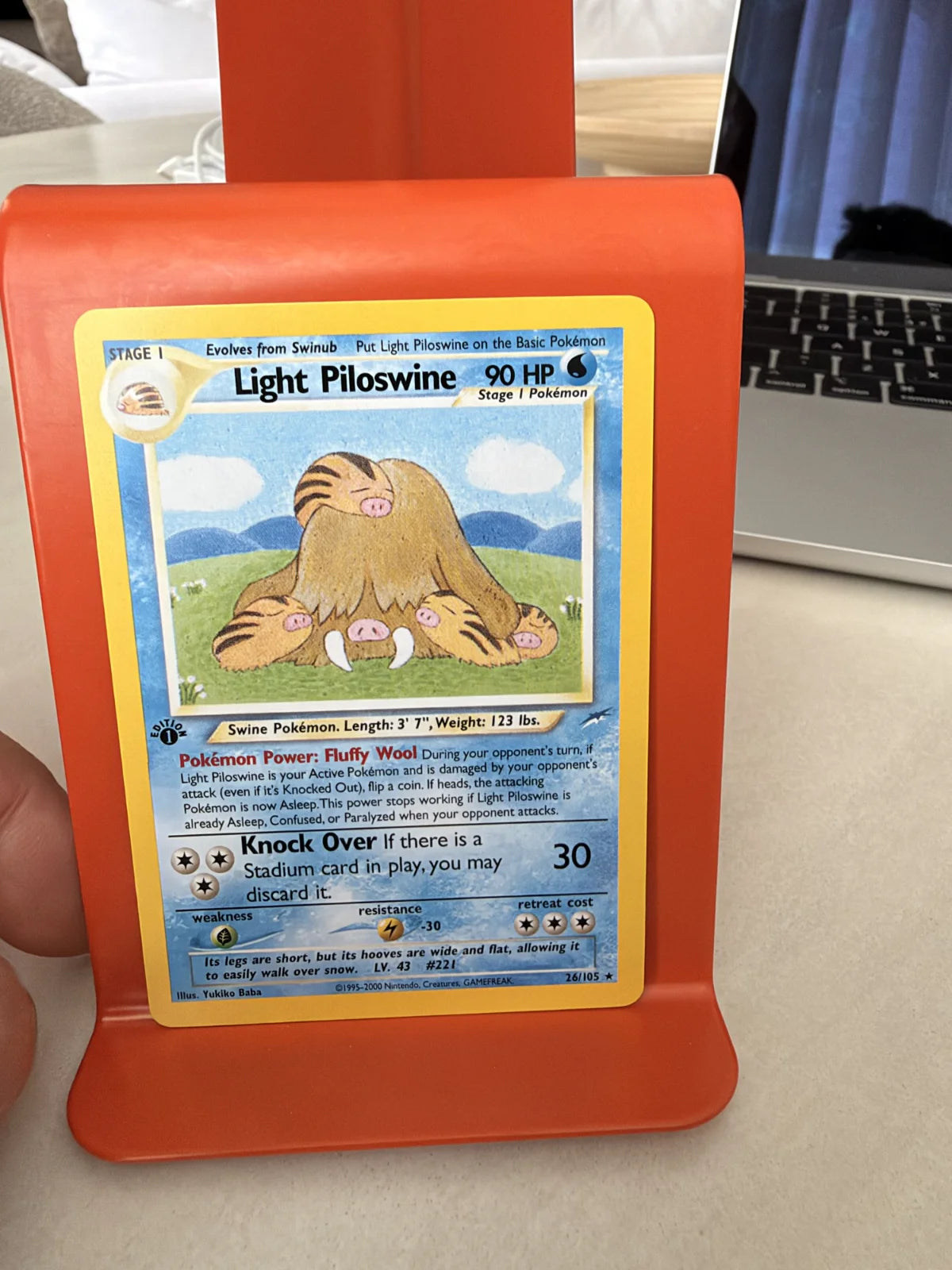 Light Piloswine 26 · Neo Destiny - 1st Edition Vintage